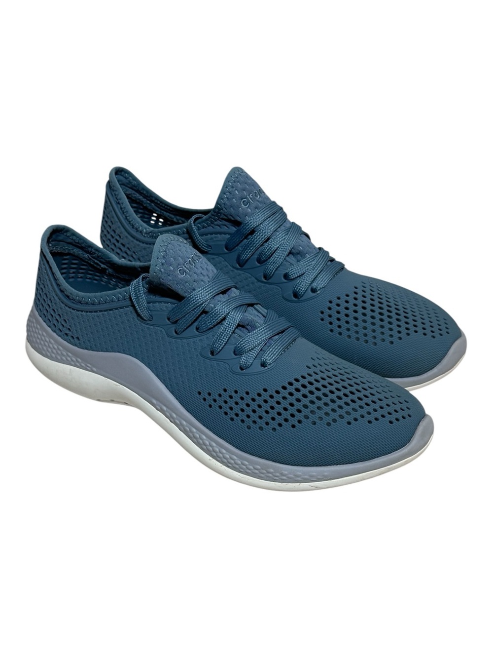 Crocs LiteRide 360 Pacer Navy Blue Grey Sneakers Men's Size 7 M Flaw
